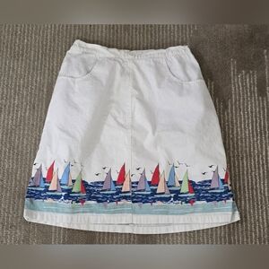 Bocabay Women's Skirt  White  Ships  Size 10